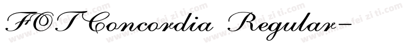 FOTConcordia Regular字体转换